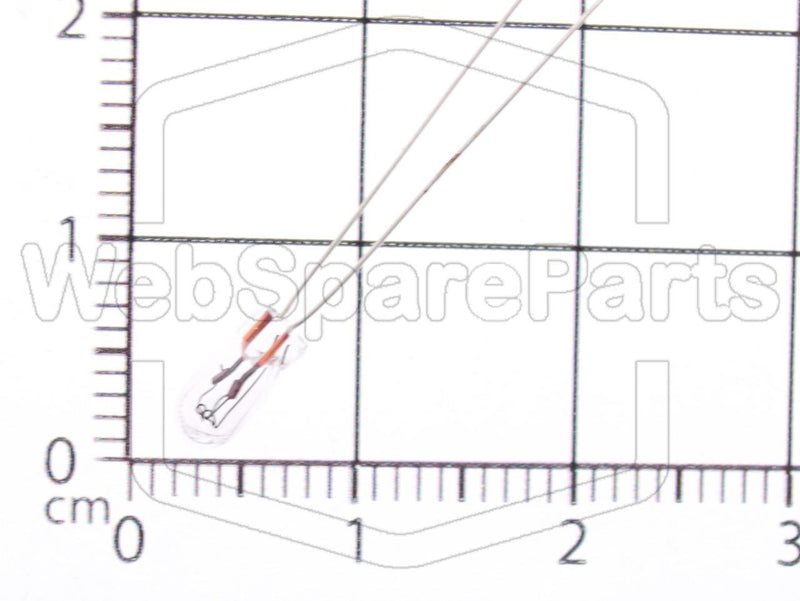 Glødelampe 12 Volt DV 50mA Ø:3mm L:7mm  