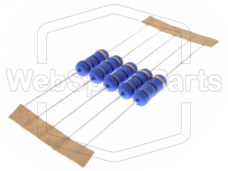 5x Metallic Film Resistance 18R 2W ±5% Ø5x12mm - WebSpareParts