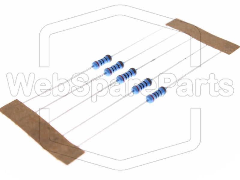 5x Metallic Film Resistance 200R 0.6W ±1% Ø2.5x6.5mm - WebSpareParts