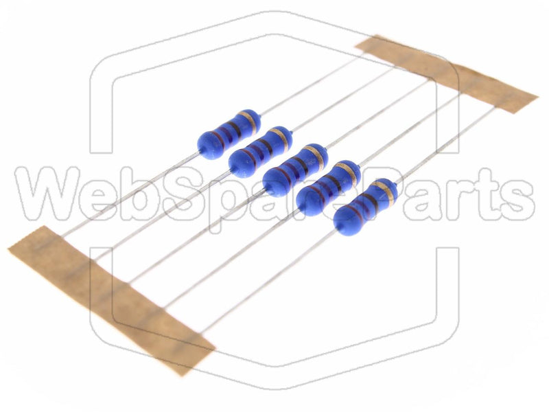 5x Metallic Film Resistance 270R 1W ±5% Ø4x10mm - WebSpareParts