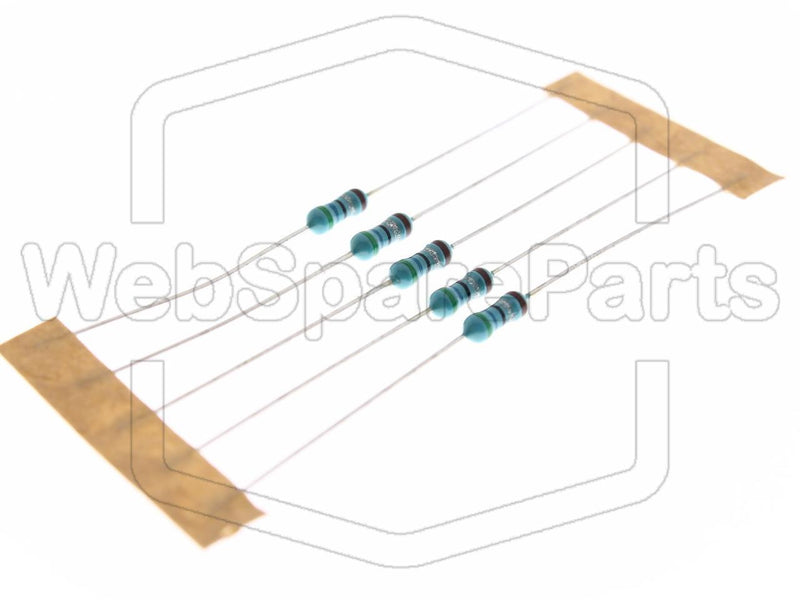 5x Metallic Film Resistance 5.6R 0.6W ±1% Ø2.5x6.8mm - WebSpareParts