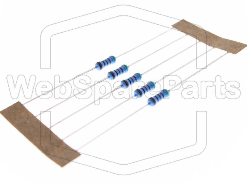 5x Metallic Film Resistance 511R 0.6W ±1% Ø2.5x6.5mm - WebSpareParts