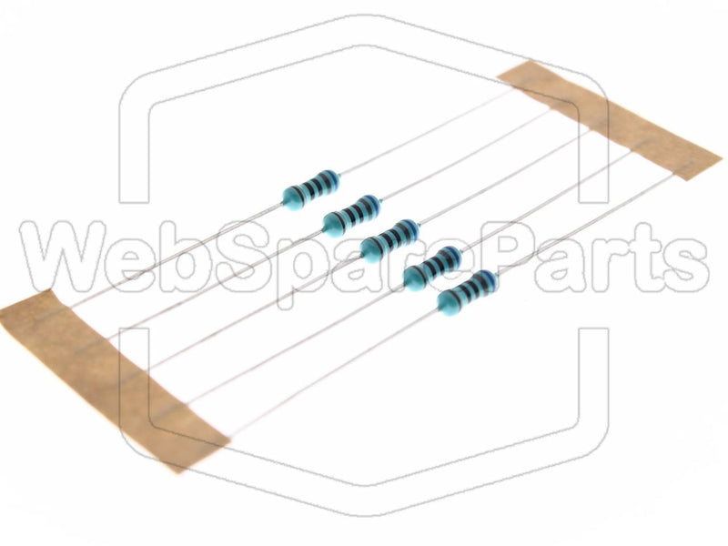 5x Metallic Film Resistance 680R 0.6W ±1% Ø2.5x6.8mm - WebSpareParts