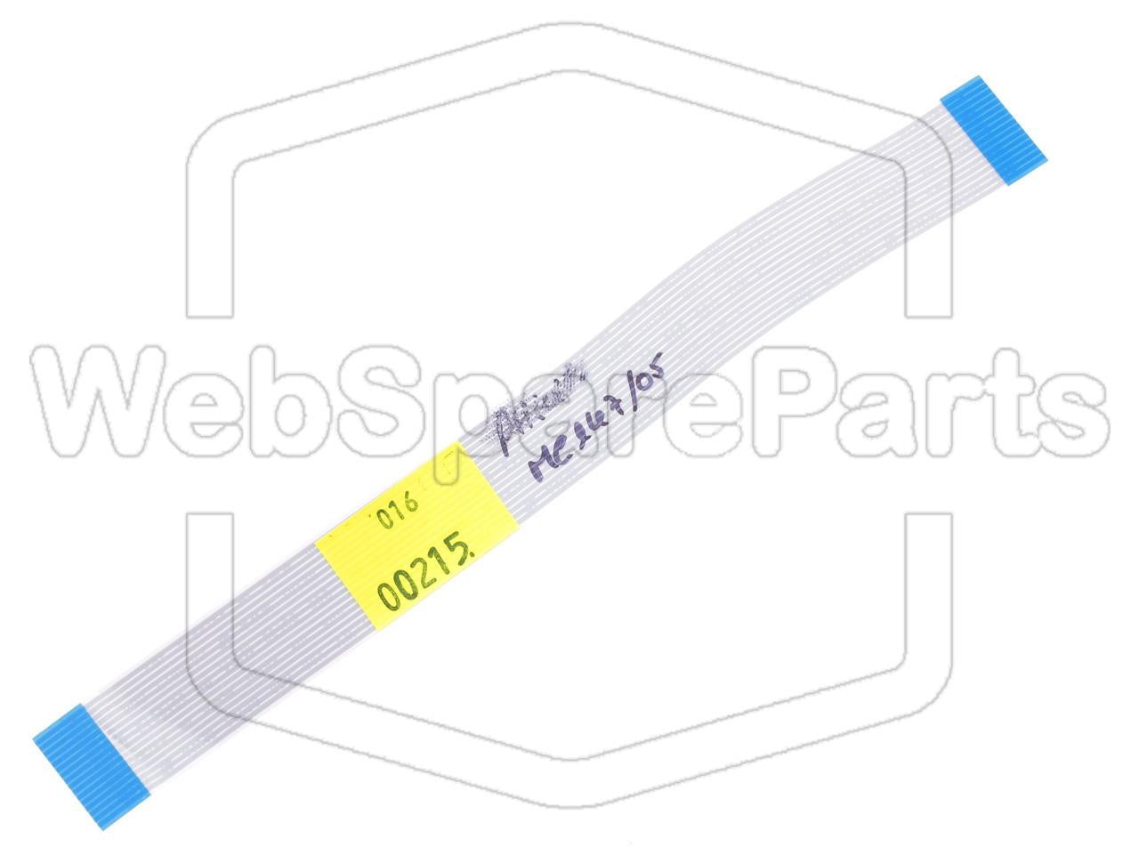 16 nastainen litteä kaapeli L=170mm W=17.10mm