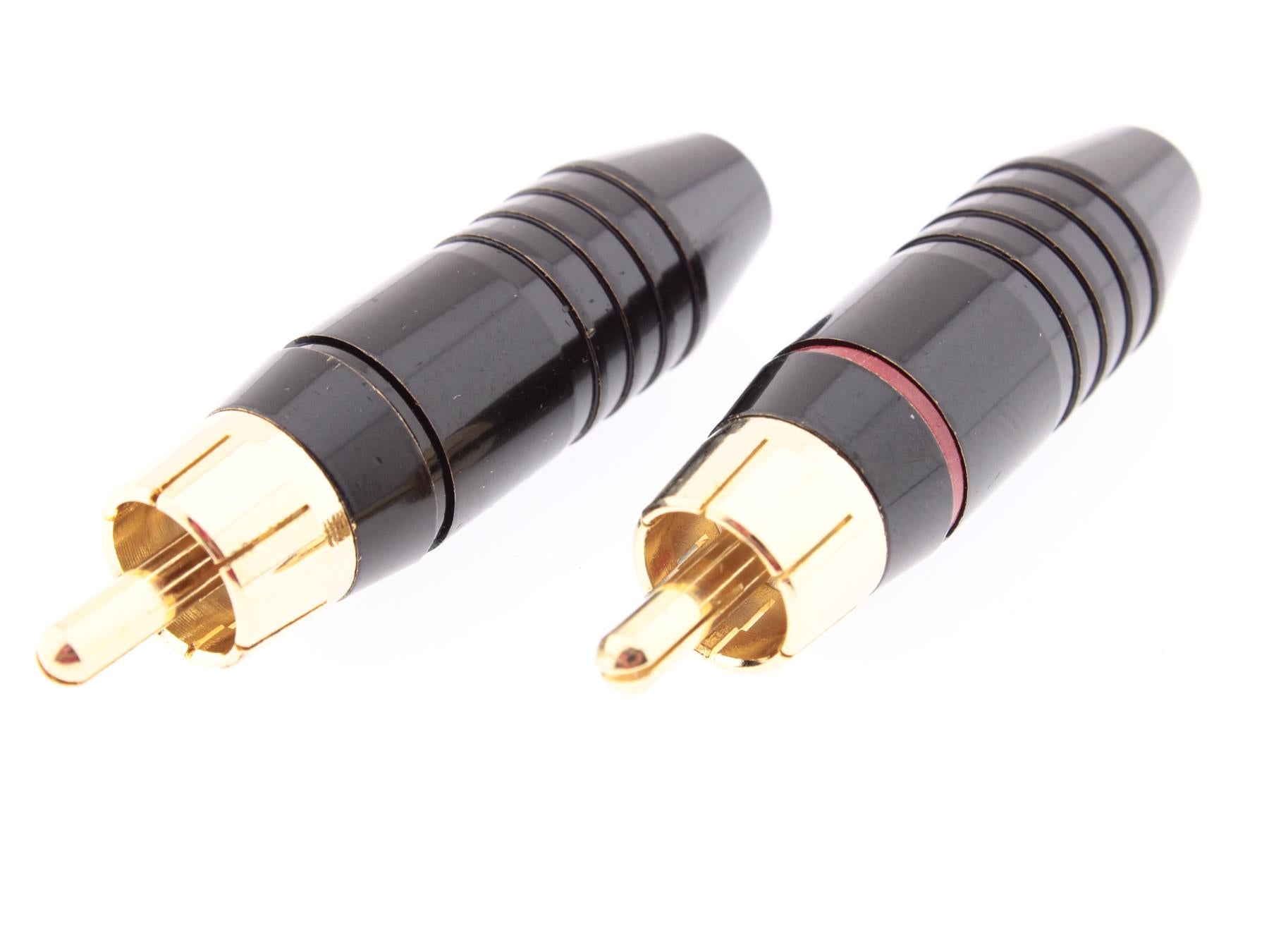 RCA Male Plug  Gold [Pack of 2]