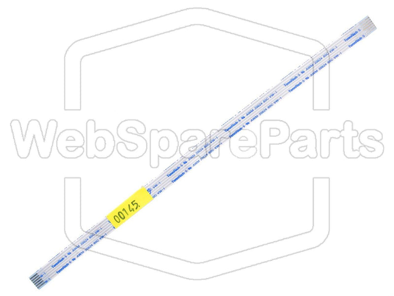 6 contacts Câble plat L=230mm W=9.10mm