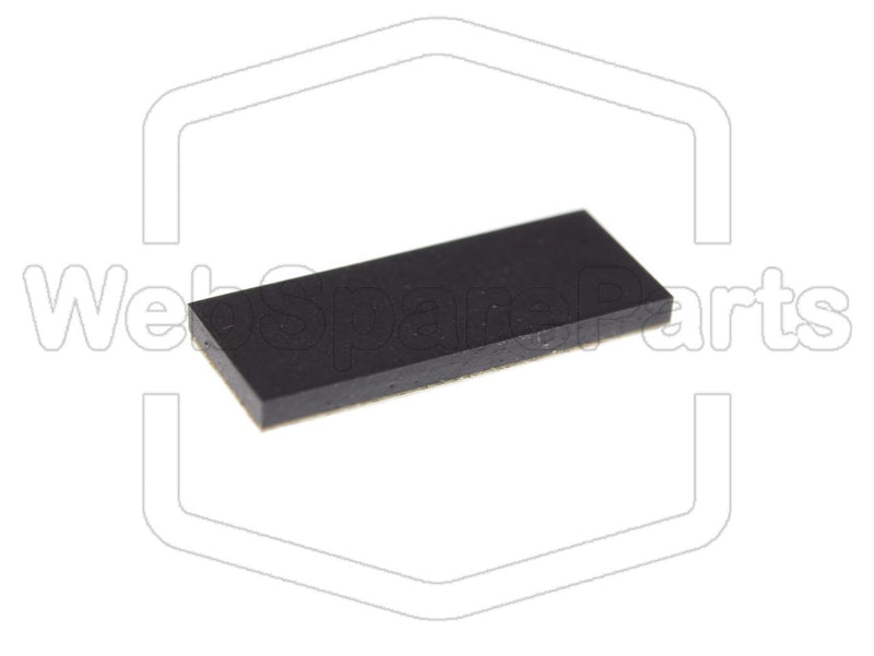 Rectangular Rubber Foot Self-adhesive  19.7mm x 8.0mm Height 1.5 mm
