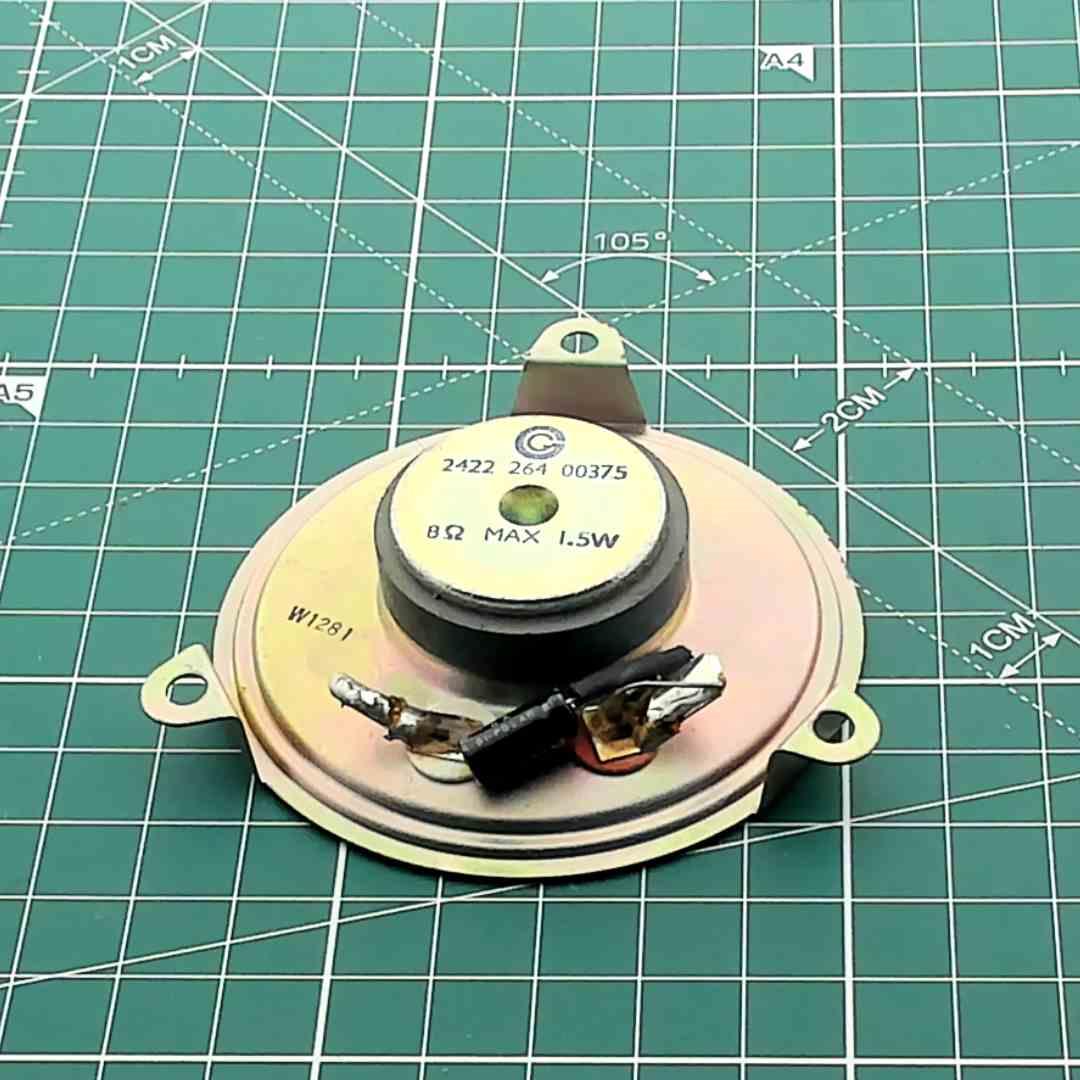 Round Replacement Speaker for Vintage Audio, 8 Ohm 1.5 W [Ø67x20mm]