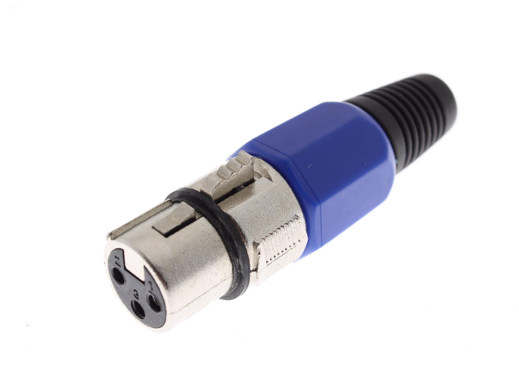 3-Pin XLR Female Connector [Blue]
