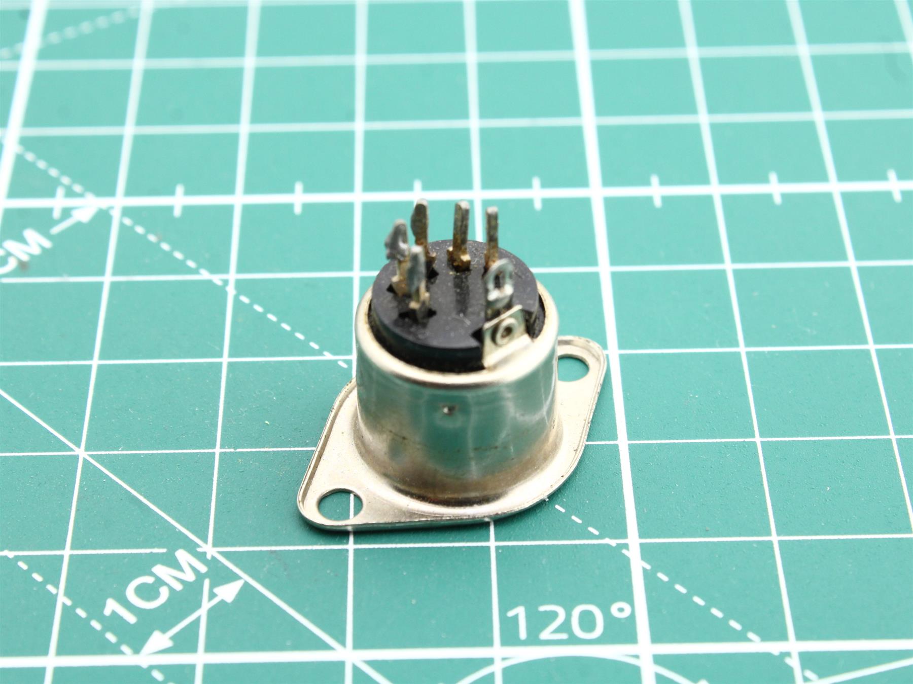 5-Pin DIN Wall-Mount Socket Connector for Vintage Audio Equipment Repair