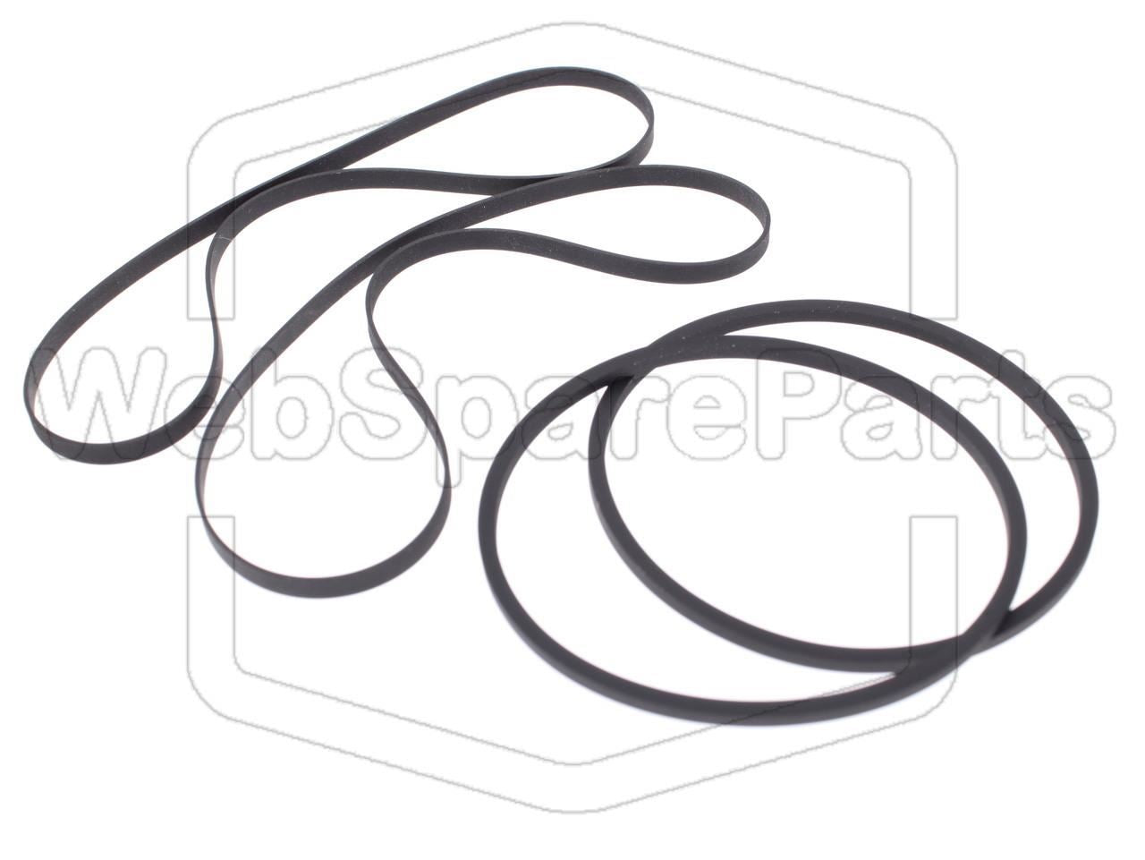 Full Belt Kit for Kenwood X-D550W Double Cassette Deck