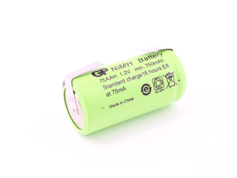 Ni-MH batteri med pins 75AAH GP 1,2V 750mAh  