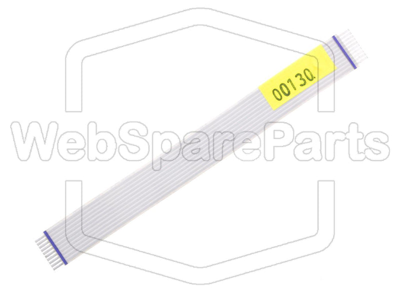 10 contacts Câble plat L=130mm W=13.8mm