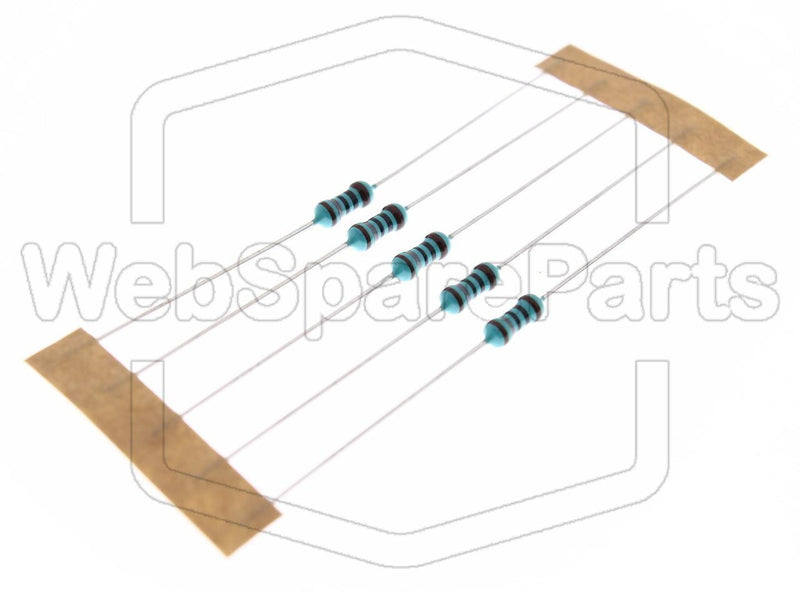 5x Résistance du film métallique 180R 0.6W ±1% Ø2.5x6.8mm