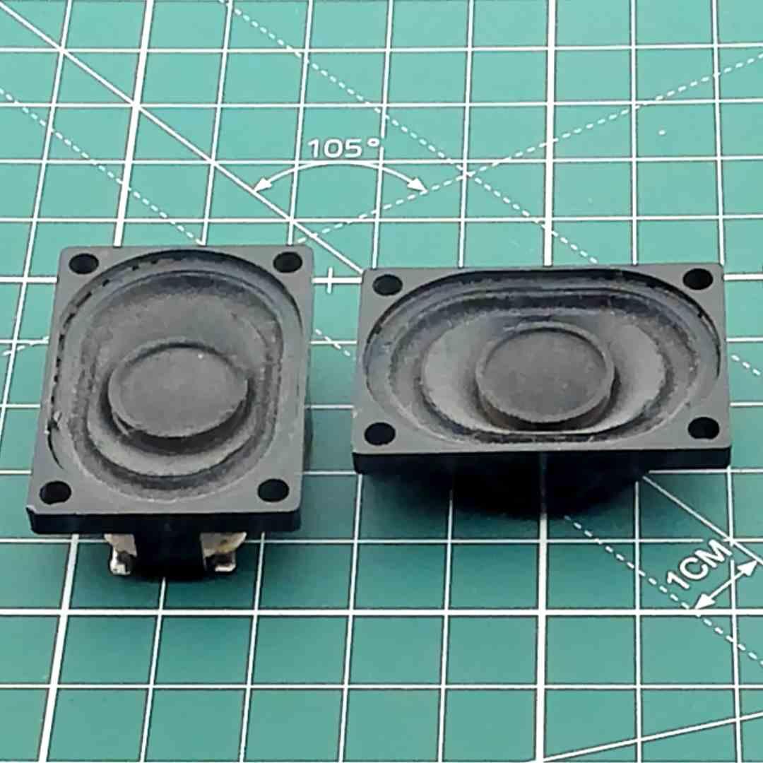 Pair of Oval Replacement Speakers for Vintage Audio, 8 Ohm 2 W [40x28x11mm]