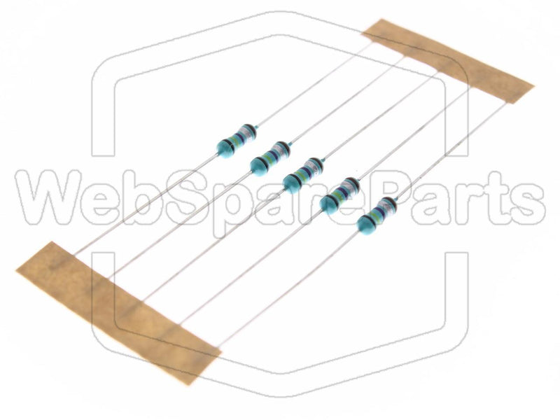 5x Resistência de película metálica 0.47R 0.6W ±1% Ø2.5x6.8mm