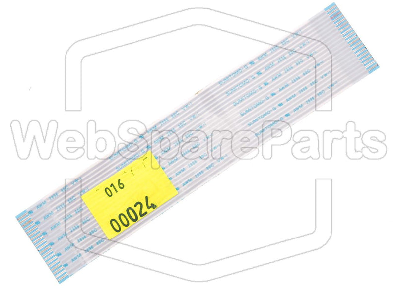 19 contacts Câble plat L=120mm W=25mm