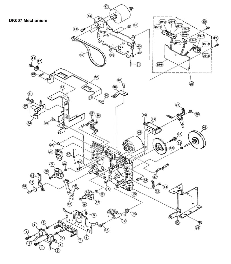 DK007 Mécanisme Platine cassette