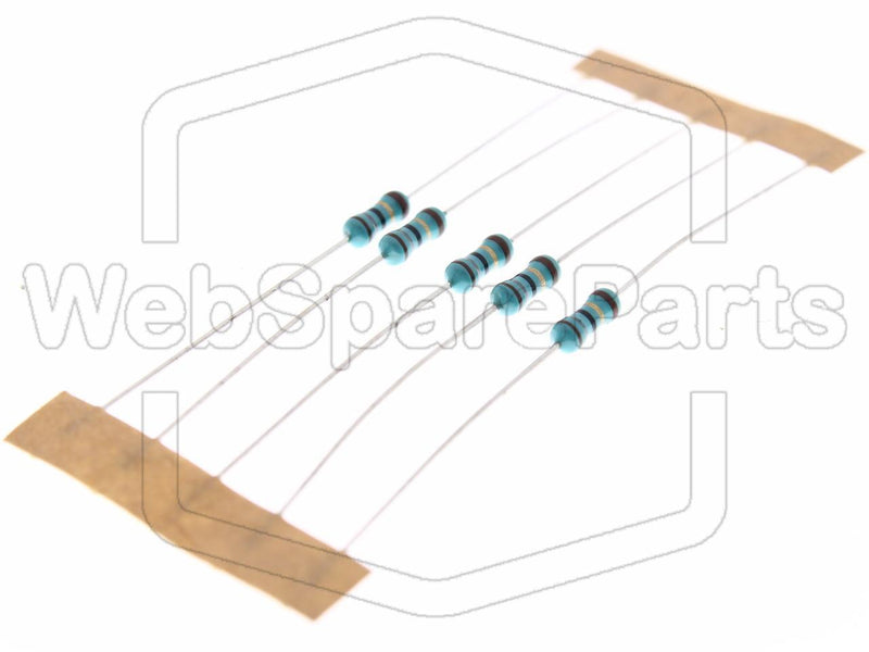 5x Résistance du film métallique 18R 0.6W ±1% Ø2.5x6.8mm