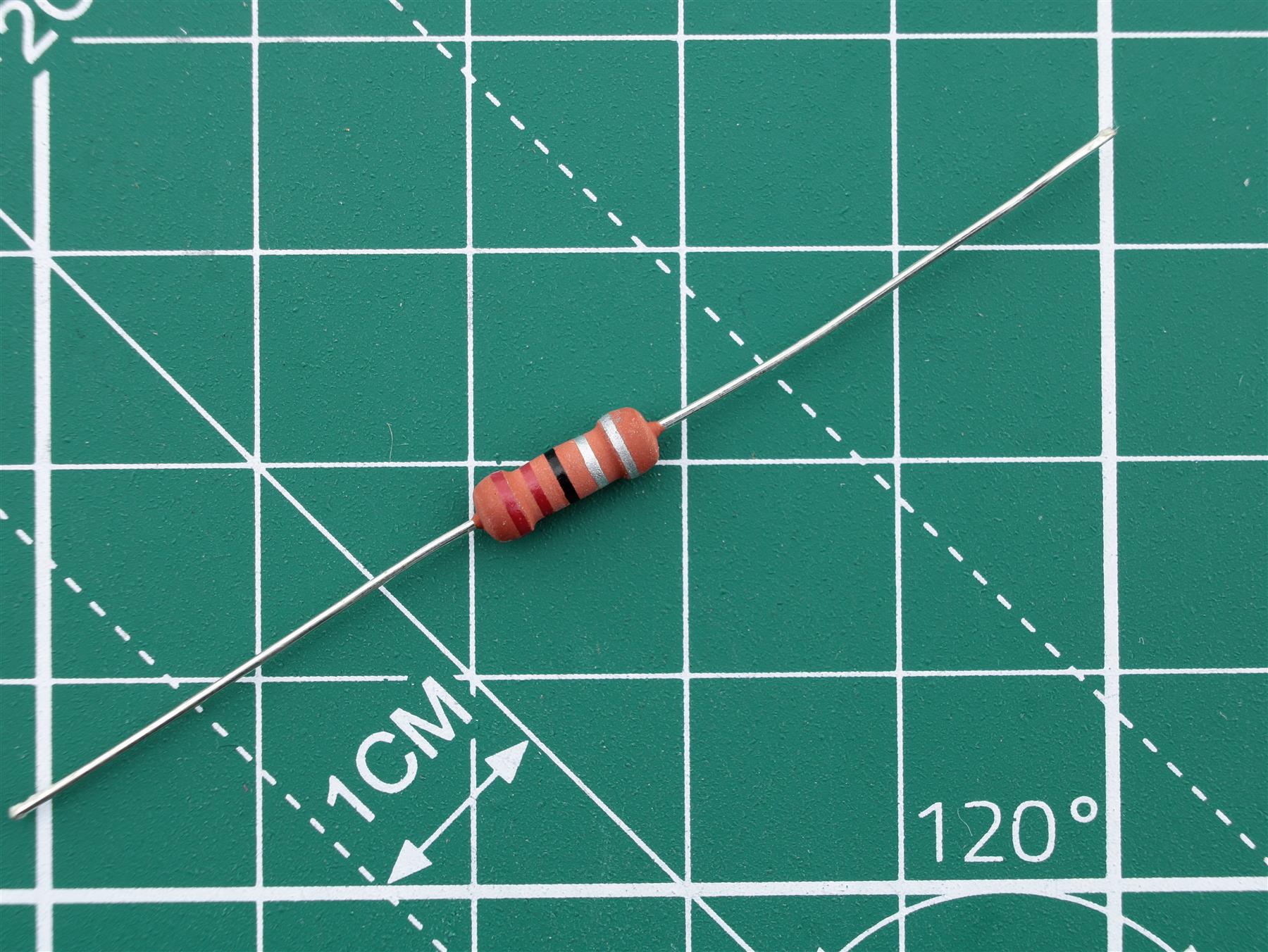 5x Fuse Resistance 2.2R 1W ±10% Ø3.5x10mm