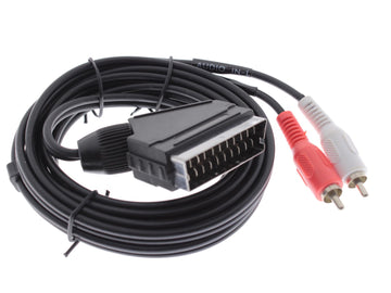 Cablu audio SCART la 2 RCA tată [2 m]