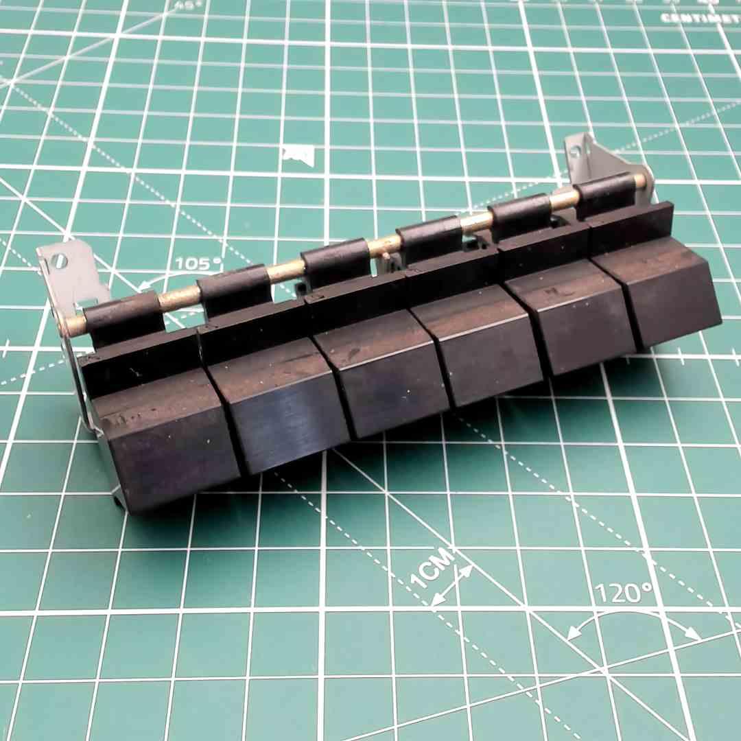 Replacement 6-Key Cassette Deck Keyboard for Boombox, Sharp CD-301E
