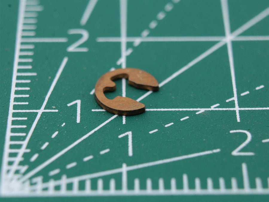 Circlip for Shaft 2.3mm Thick 0.6mm CU Retaining Ring for Vintage Audio Repair