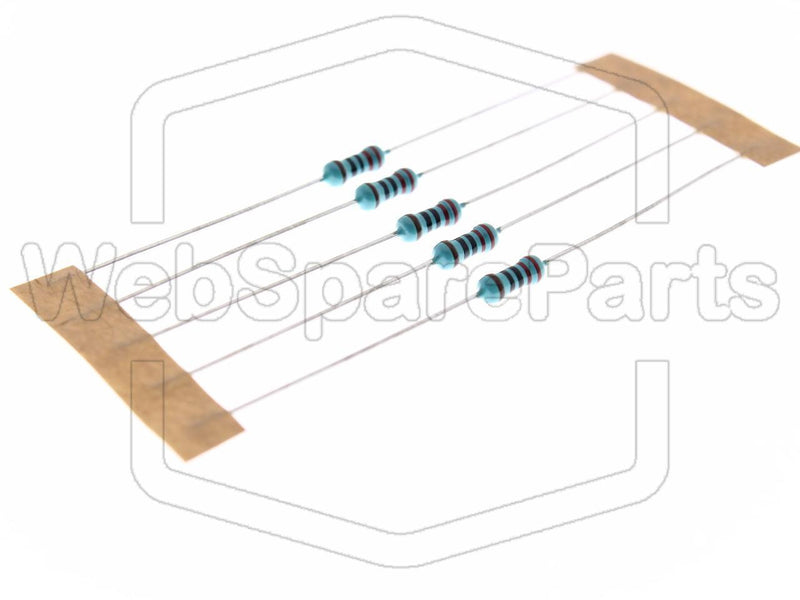 5x Résistance du film métallique 220R 0.6W ±1% Ø2.5x6.8mm