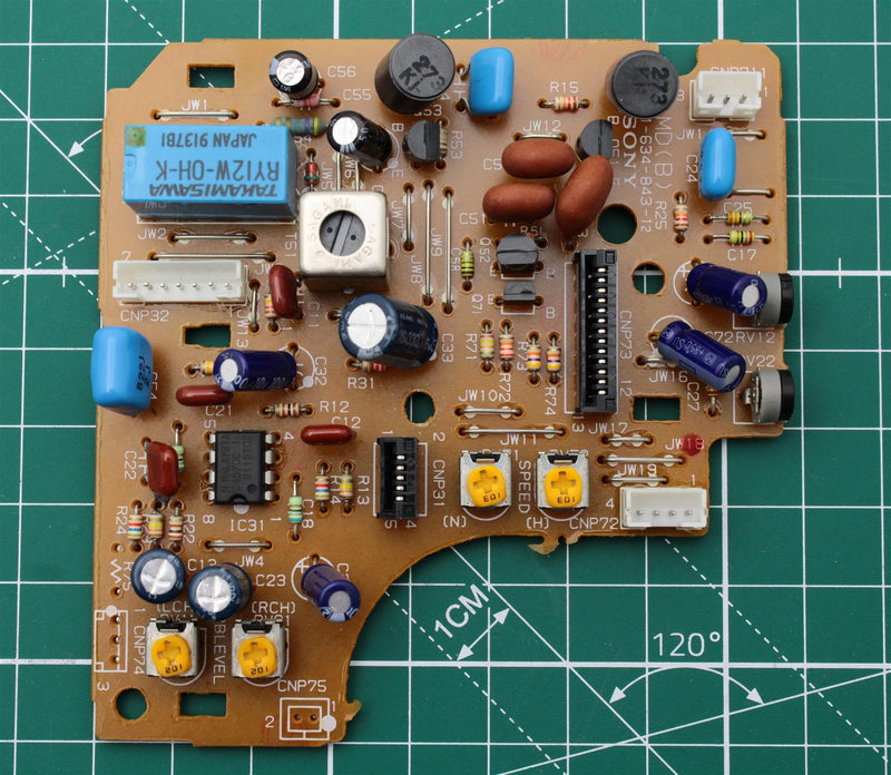 Sony Numéro de pièce 1-634-843-12 MD(B) PCB BOARD CASSETTE DECK PLAY/REC