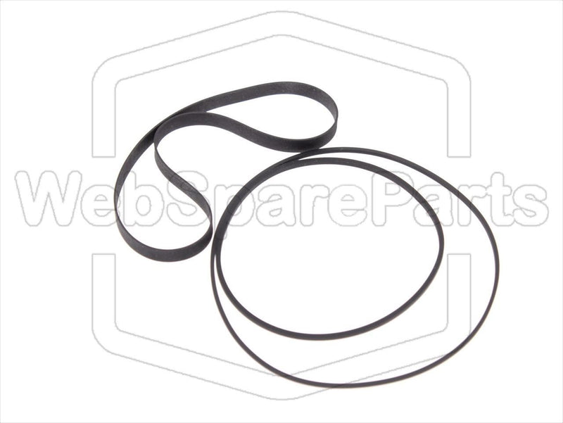 Belt Kit For Cassette Deck Aiwa AD-F500 (Version 1) - WebSpareParts