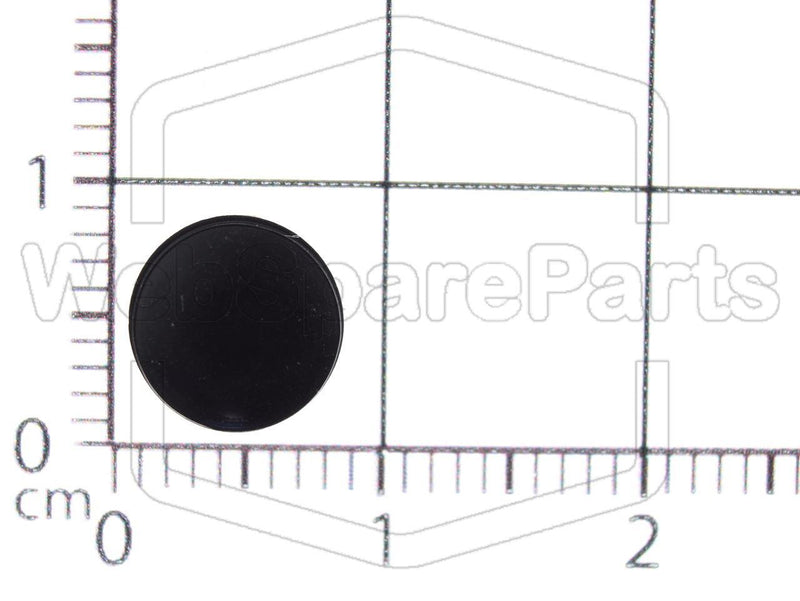 Runde gummifødder selvklæbende Ø8 mm x Ø2 mm x højde 1 mm  