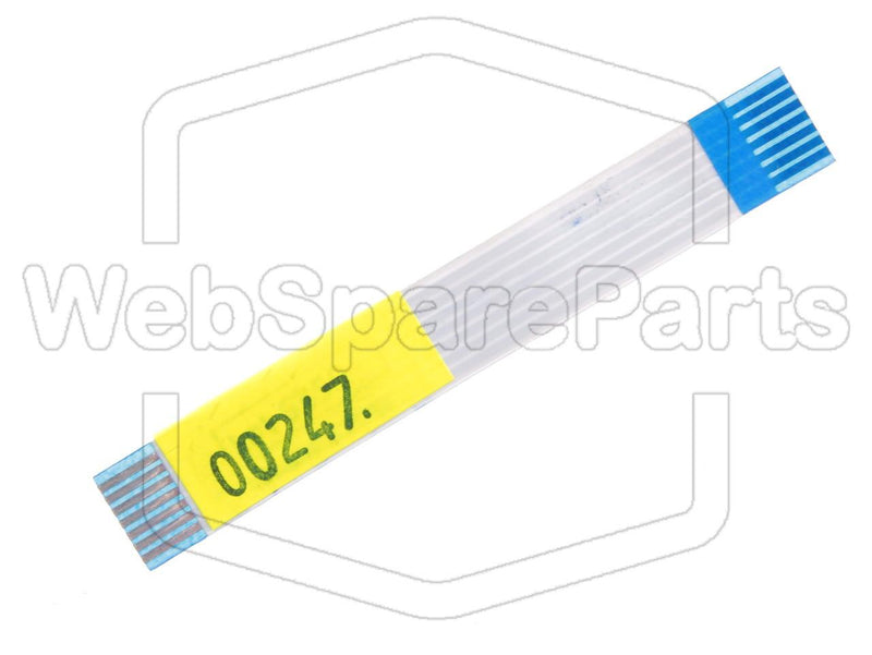 7 contacts Câble plat inversé L=72mm W=10.30mm