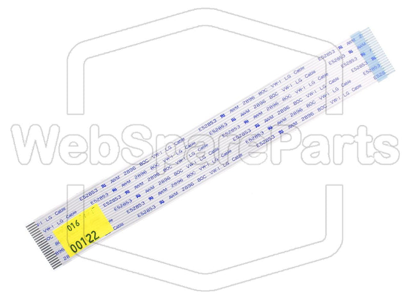 Flat Cable invertido de 21 pinos C=198mm L=27,50mm