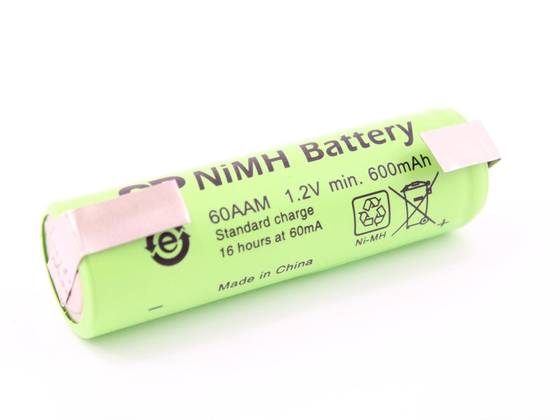 Ni-MH batteri med pins 60AAM 1,2V 600mAh  