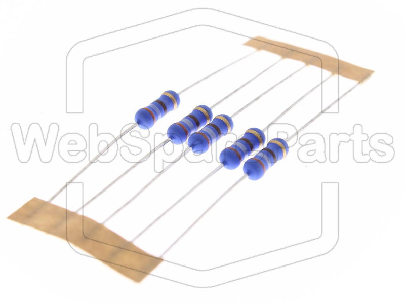 5x Résistance du film métallique 390R 1W ±5% Ø4x10mm