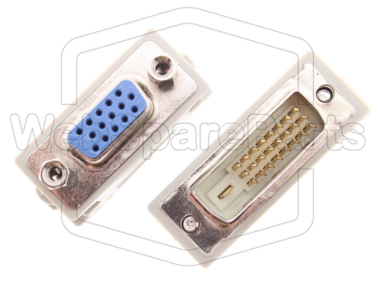 DVI-I [24+1] Male to VGA Female Adapter