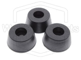 Picior rotund din cauciuc cu orificiu Ø3.0mm Base Ø16.0mm &mdash; photo 10