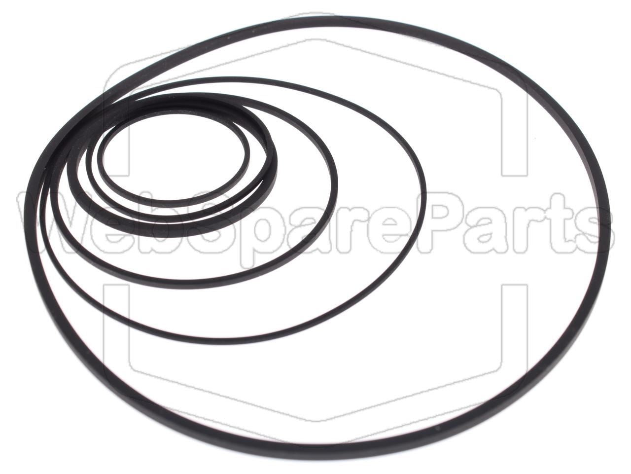 Belt Kit For Video Cassette Recorder Panasonic NV-7000