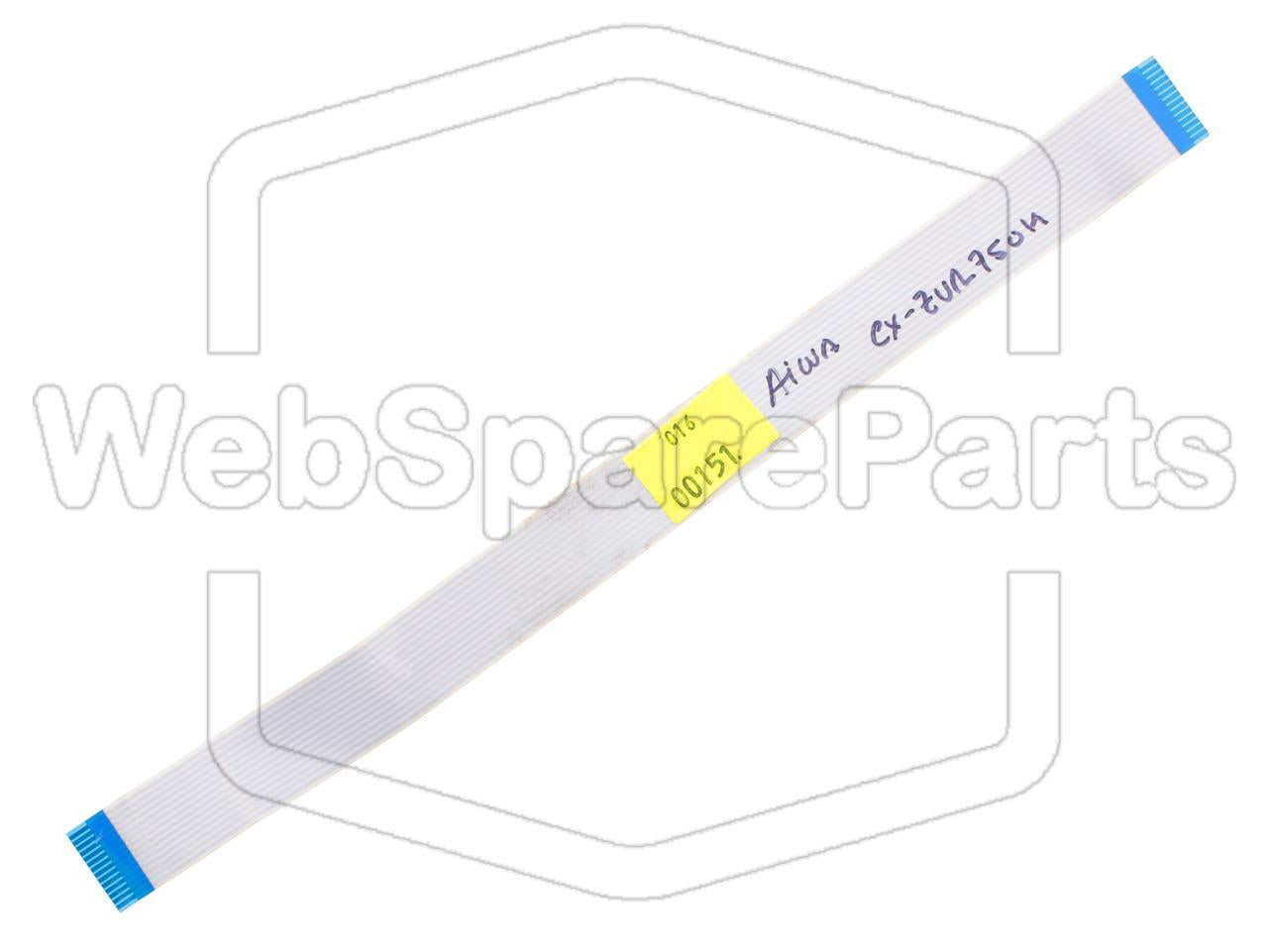 14 nastainen litteä kaapeli L=252mm W=18.90mm