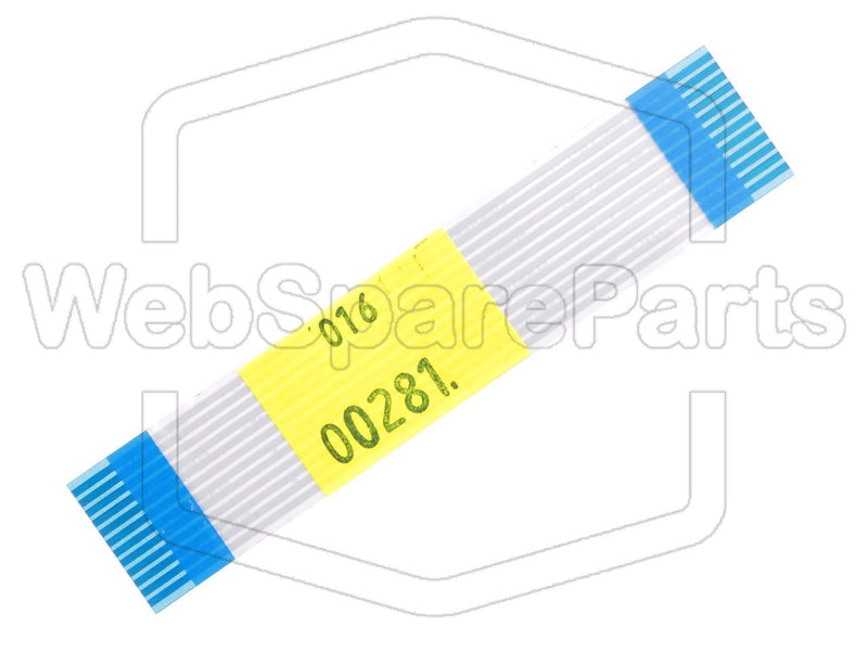 12 contacts Câble plat L=80mm W=16.30mm