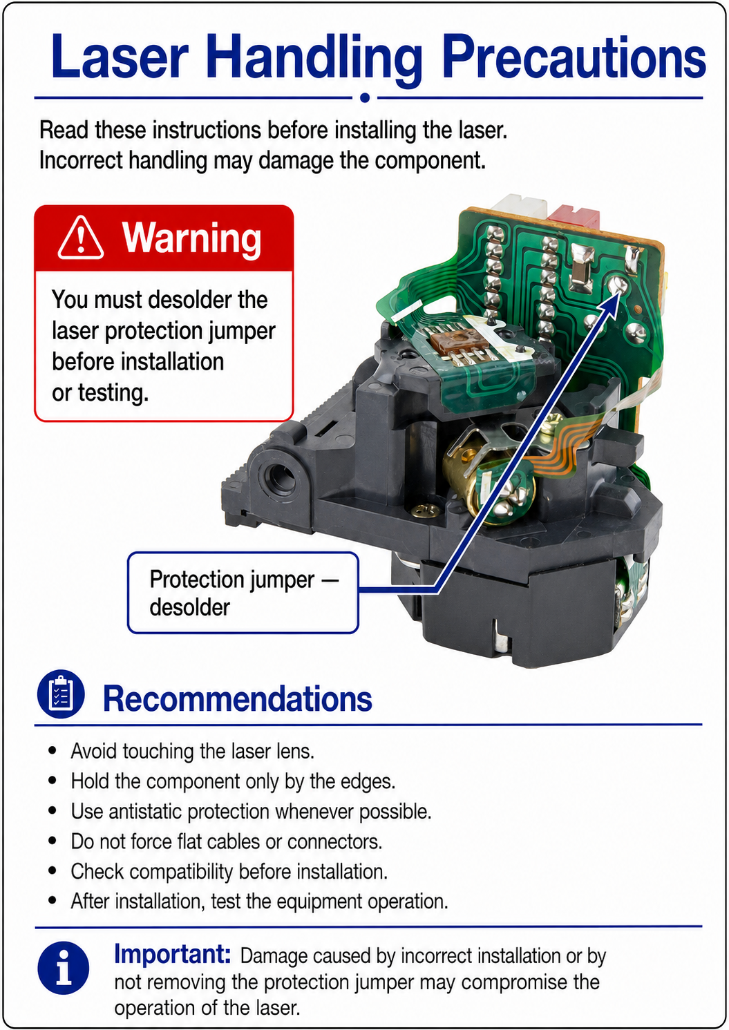 KSS-210A Laser Pickup for CD Players – Optical Pickup Unit / CD Laser Lens Replacement