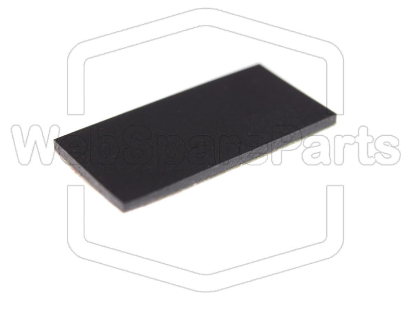 Rectangular Rubber Foot Self-adhesive  20.0mm x 5.0mm Height 1.0 mm