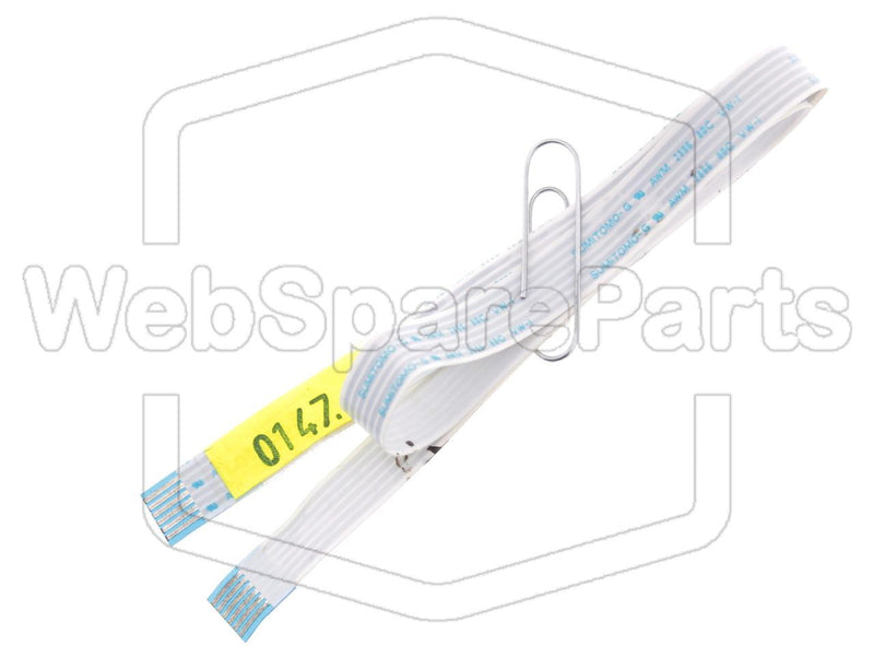 6 Pins Inverted Flat Cable L=402mm W=9.10mm