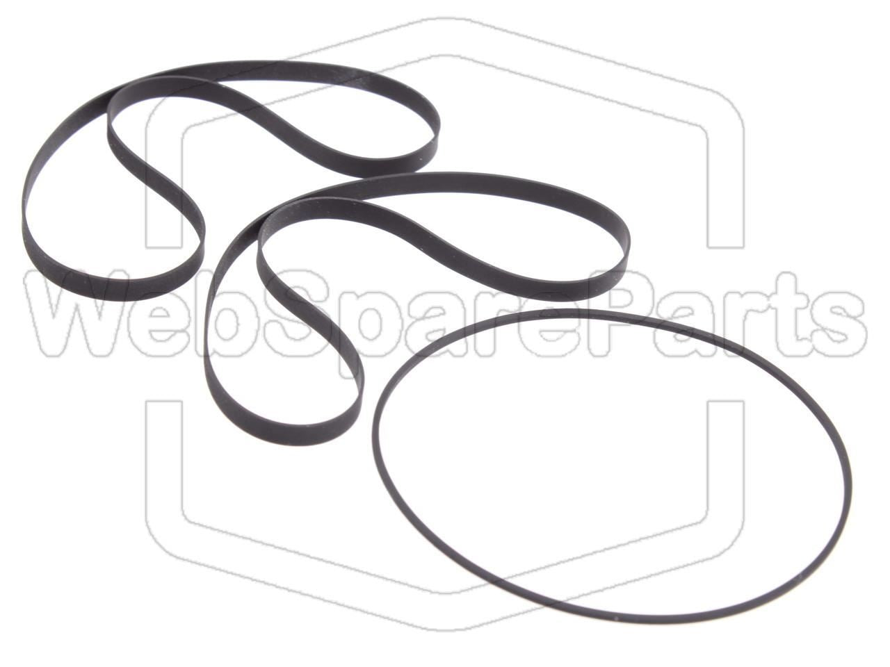 Kit de courroies pour Lecteur cassette Sony TC-V710WR