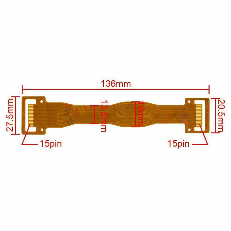 Kenwood  J84-0061-33  Flex Ribbon Cable from Face to Printed Circuit Board