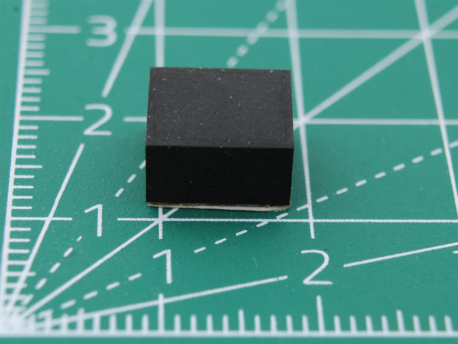 Picior dreptunghiular din cauciuc autoadeziv 9.6mm x 8.0mm Height 5.5mm
