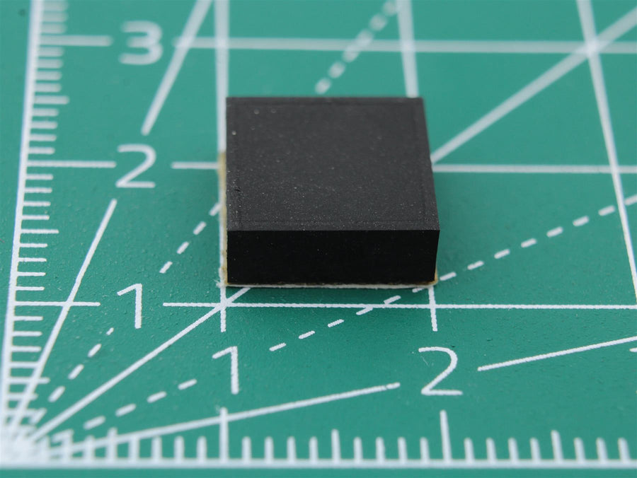 Picior pătrat din cauciuc autoadeziv 10.0mm x 10.0mm Height 3.5 mm