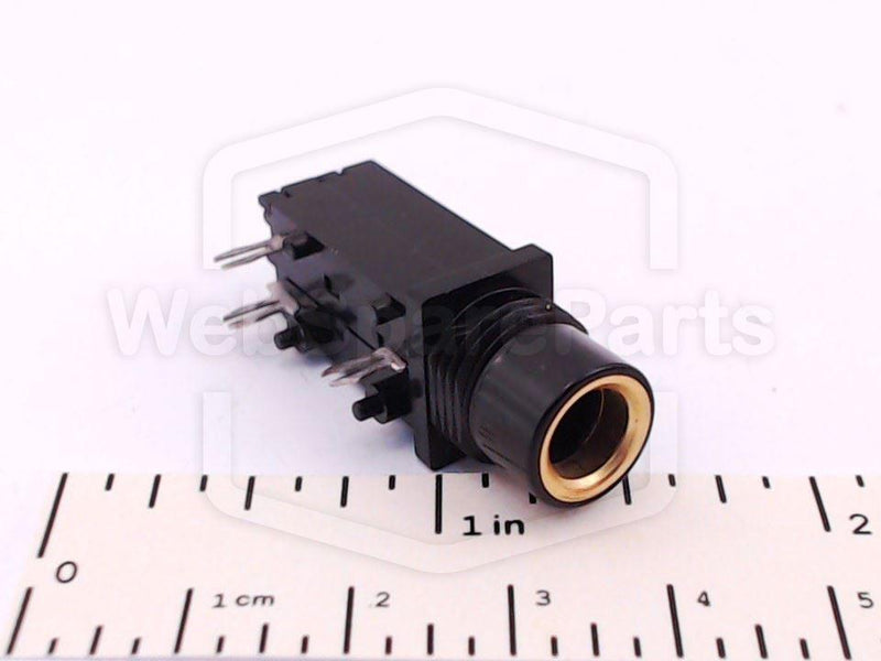 Conector de telefone Technics PCB dourado