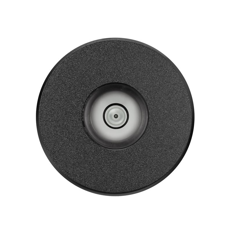 Dynavox ASP3 Aluminium 45 RPM Single Adapter with Bubble Level – 7 Inch Single Puck [Black]