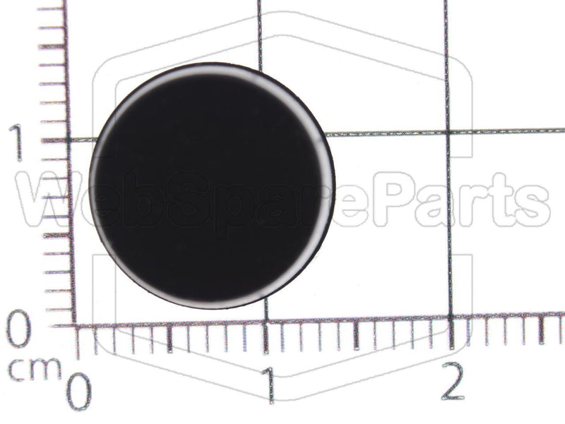 Runde gummifødder selvklæbende Ø13 mm x Ø11,4 mm x højde 5 mm  